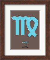 Virgo Zodiac Sign Blue Fine Art Print