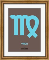 Virgo Zodiac Sign Blue Fine Art Print