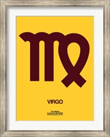 Virgo Zodiac Sign Brown Fine Art Print