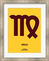 Virgo Zodiac Sign Brown Fine Art Print