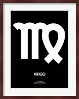 Virgo Zodiac Sign White Fine Art Print