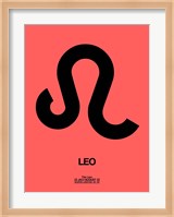 Leo Zodiac Sign Black Fine Art Print
