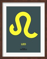 Leo Zodiac Sign Yellow Fine Art Print