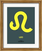 Leo Zodiac Sign Yellow Fine Art Print