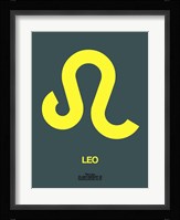 Leo Zodiac Sign Yellow Fine Art Print