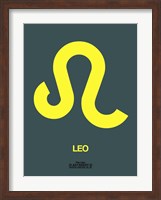 Leo Zodiac Sign Yellow Fine Art Print