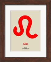 Leo Zodiac Sign Red Fine Art Print