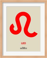 Leo Zodiac Sign Red Fine Art Print