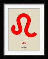 Leo Zodiac Sign Red Fine Art Print