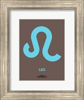 Leo Zodiac Sign Blue Fine Art Print