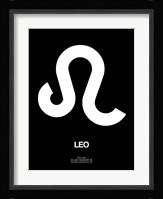 Leo Zodiac Sign White Fine Art Print