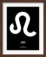 Leo Zodiac Sign White Fine Art Print