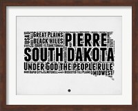 South Dakota Word Cloud 1 Fine Art Print