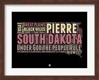South Dakota Word Cloud 2 Fine Art Print