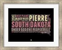 South Dakota Word Cloud 2 Fine Art Print