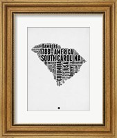 South Carolina Word Cloud 1 Fine Art Print