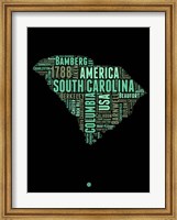 South Carolina Word Cloud 2 Fine Art Print