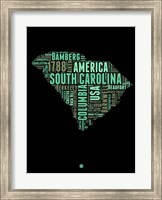 South Carolina Word Cloud 2 Fine Art Print