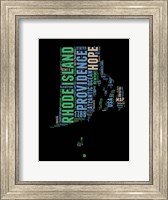 Rhode Island Word Cloud 2 Fine Art Print