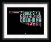 Oklahoma Word Cloud 1 Fine Art Print
