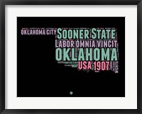 Oklahoma Word Cloud 1 Fine Art Print