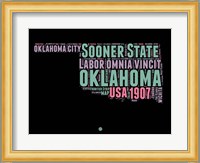 Oklahoma Word Cloud 1 Fine Art Print