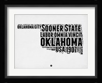 Oklahoma Word Cloud 2 Fine Art Print