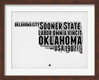 Oklahoma Word Cloud 2 Fine Art Print