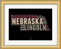 Nebraska Word Cloud 1 Fine Art Print