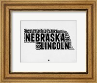 Nebraska Word Cloud 2 Fine Art Print