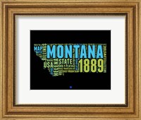 Montana Word Cloud 1 Fine Art Print