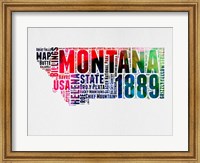 Montana Word Cloud 2 Fine Art Print