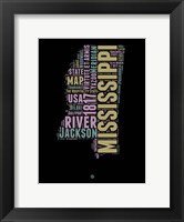 Mississippi Word Cloud 1 Fine Art Print