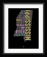 Mississippi Word Cloud 1 Fine Art Print