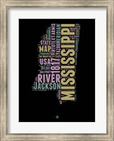 Mississippi Word Cloud 1 Fine Art Print