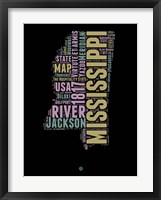 Mississippi Word Cloud 1 Fine Art Print
