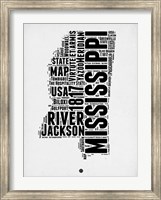 Mississippi Word Cloud 2 Fine Art Print