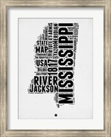 Mississippi Word Cloud 2 Fine Art Print