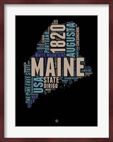 Maine Word Cloud 1 Fine Art Print