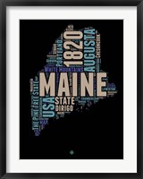 Maine Word Cloud 1 Fine Art Print