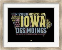 Iowa Word Cloud 1 Fine Art Print