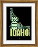 Idaho Word Cloud 1 Fine Art Print