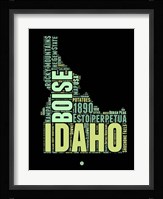 Idaho Word Cloud 1 Fine Art Print