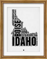 Idaho Word Cloud 2 Fine Art Print