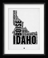 Idaho Word Cloud 2 Fine Art Print