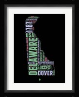 Delaware Word Cloud 1 Fine Art Print