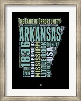 Arkansas Word Cloud 1 Fine Art Print