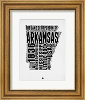 Arkansas Word Cloud 2 Fine Art Print
