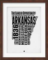 Arkansas Word Cloud 2 Fine Art Print