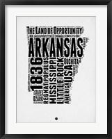 Arkansas Word Cloud 2 Fine Art Print